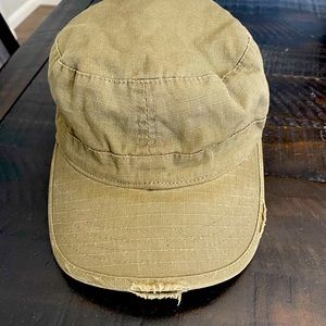 Military style cap olive green, medium